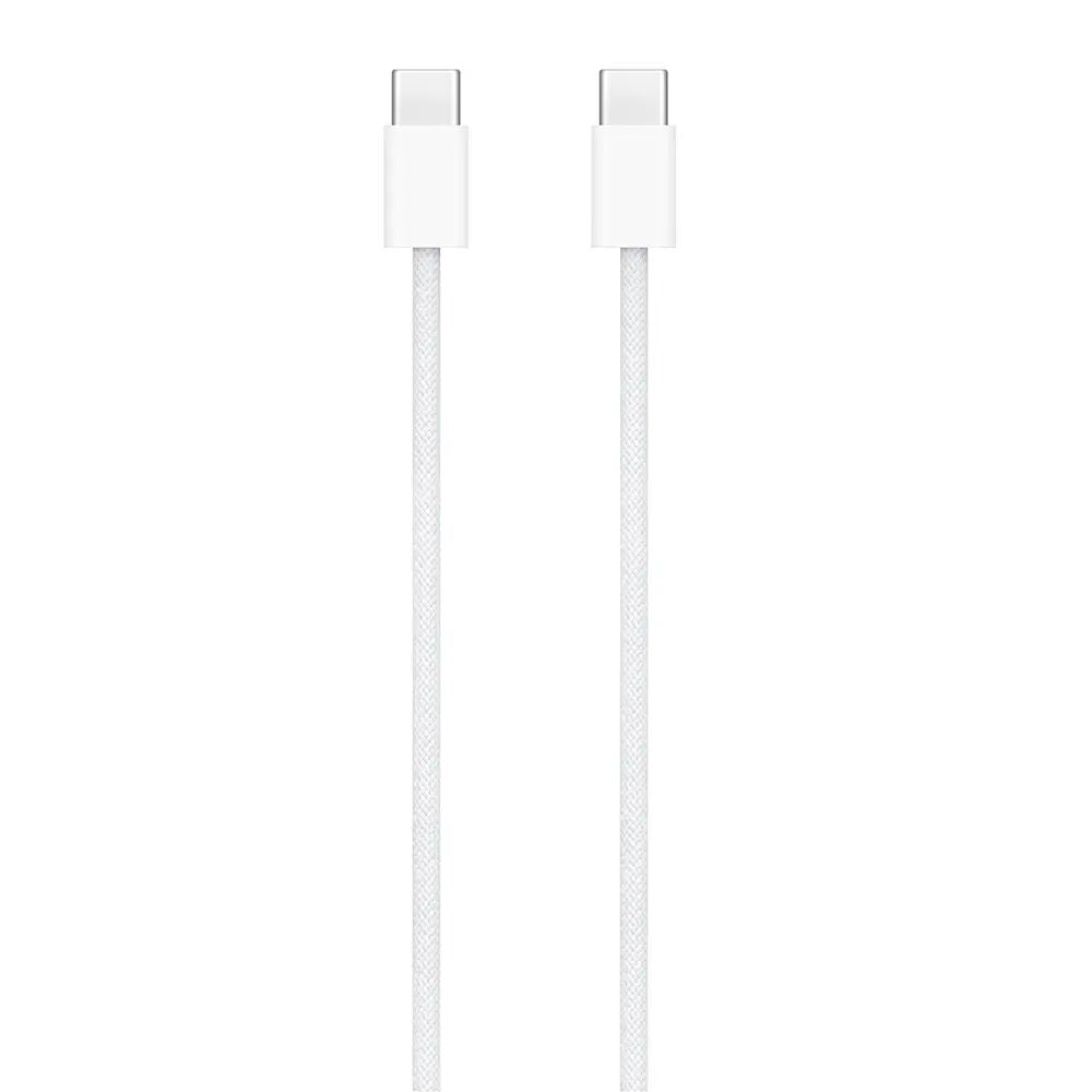 Cable Apple MW493AM/A USB-C a USB-C Trenzado Blanco